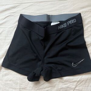Nike Pro Women's Athletic Black Shorts - spandex